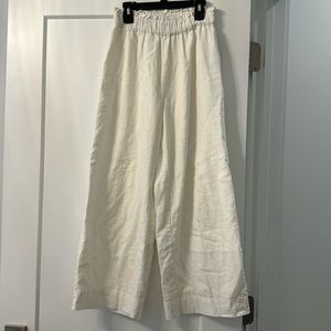 abercrombie & fitch linen blend pants